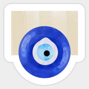 Evil Eye Pop Art Sticker